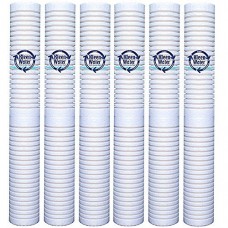 Six 2.5 x 20 Inch Sediment Water Filters by KleenWater compatible with 3M Aqua-Pure AP110-2C - B00MVYALN4